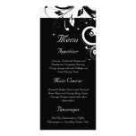 Preto + Menu reverso branco do casamento do redemo Planfeto Informativo Colorido