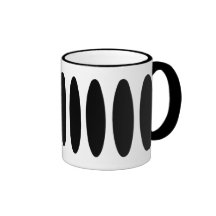 Preto na caneca branca