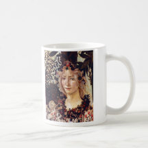 Primavera, flora do detalhe, Botticelli C. 1482 Caneca