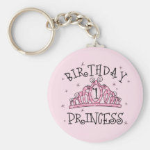 Primeiro aniversario da princesa do aniversário da chaveiro