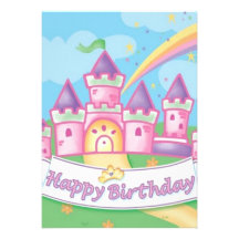 Princesa Aniversário Convites Personalizado