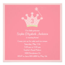 Princesa convite de festas