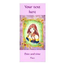 Princesa do Anime Convites Personalizado