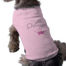 princesa do cão camiseta para cães