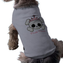 Princesa do pirata camisa para caes