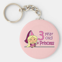 Princesa Idade 3 Chaveiro