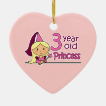 Princesa Idade 3 Enfeite