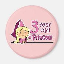 Princesa Idade 3 Imãs De Geladeira