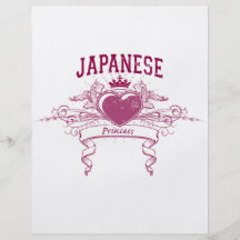 Princesa japonesa modelo de panfleto