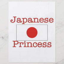 Princesa japonesa panfleto coloridos