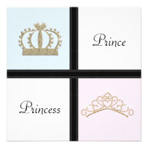 Príncipe e princesa Género Revelação Convites