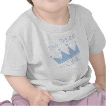 Príncipe Primeiro Aniversário Camisetas
