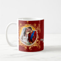 Príncipe William & caneca do beijo de Kate