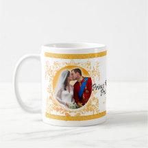 Príncipe William & caneca do beijo do casamento de