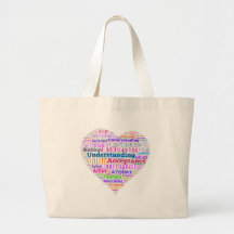 Produtos compreensivos da aceitação do autismo bolsa de lona