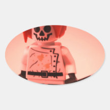 Professor Crescimento Costume Minifigure com bomba Adesivos