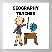Professor da geografia poster