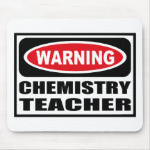PROFESSOR de advertência Mousepad da QUÍMICA