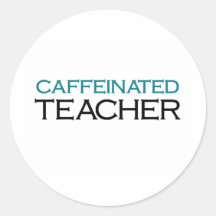 Professor de Caffeinated (sacudida azul) Adesivo