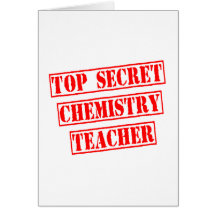 Professor extremamente secreto da química cartões