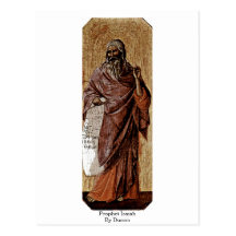 Profeta Isaiah por Duccio Cartoes Postais