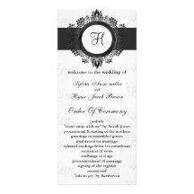 programa de prata do casamento do monograma planfeto informativo colorido