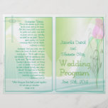 Programa do casamento (design Bifold) Panfletos