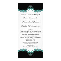 programa preto do casamento do aqua panfletos informativos personalizados