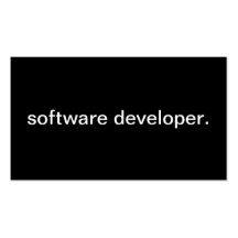 Programador de software modelos cartões de visitas
