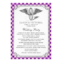 Programas do casamento do tabuleiro de damas de St Convite