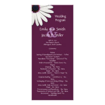 Programas roxos do casamento da margarida convite personalizados