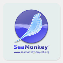 Projeto de SeaMonkey - logotipo vertical Adesivos