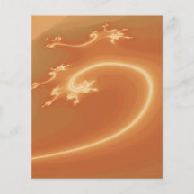 Projeto do abstrato da laranja panfleto personalizado