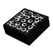 Projeto retro preto e branco na moda porta jóia