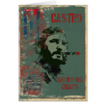Propaganda Castro de Cuba Cartões