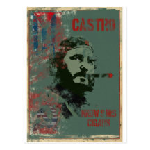Propaganda Castro de Cuba Cartoes Postais