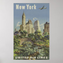 Propaganda das linhas aéreas do vintage posteres