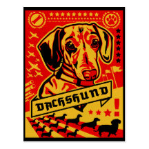 Propaganda do Dachshund Cartao Postal