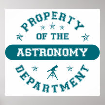 Propriedade do departamento da astronomia posteres