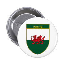 Protetor da bandeira de Adams Galês broches