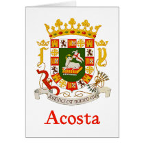 Protetor de Acosta de Puerto Rico cartões