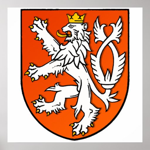 Protetor holandês do leão do emblema holandês do l impressão