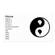 Psicologia de Yin Yang Cartões De Visitas