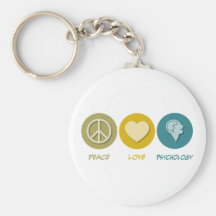 Psicologia do amor da paz chaveiros