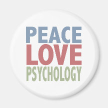 Psicologia do amor da paz imã de geladeira
