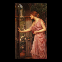 Psique pre Raphaelite por John W. Waterhouse pôsteres