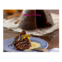 Pudim do Natal Cartões Postais