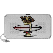 Pug do surfista caixinha de som
