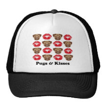 Pug engraçado bonés