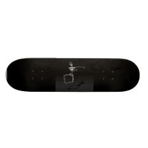 PULO DE ESQUELETO B&W DA ALEGRIA DO RAIO X SKATE PERSONALIZADO